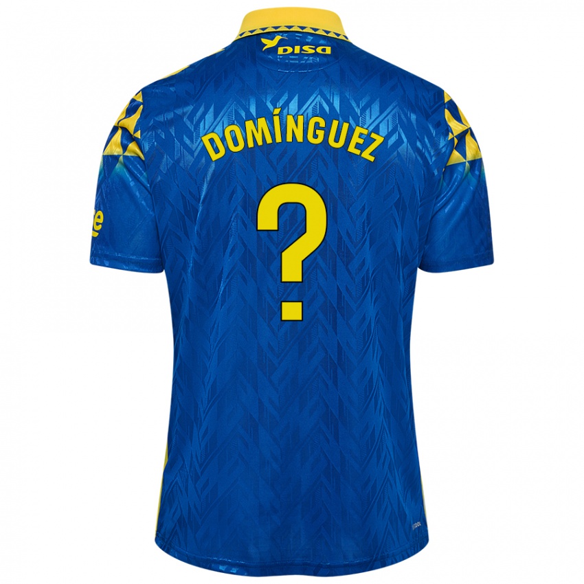 Niño Camiseta Carlos Domínguez #0 Azul Amarillo 2ª Equipación 2024/25 La Camisa Argentina