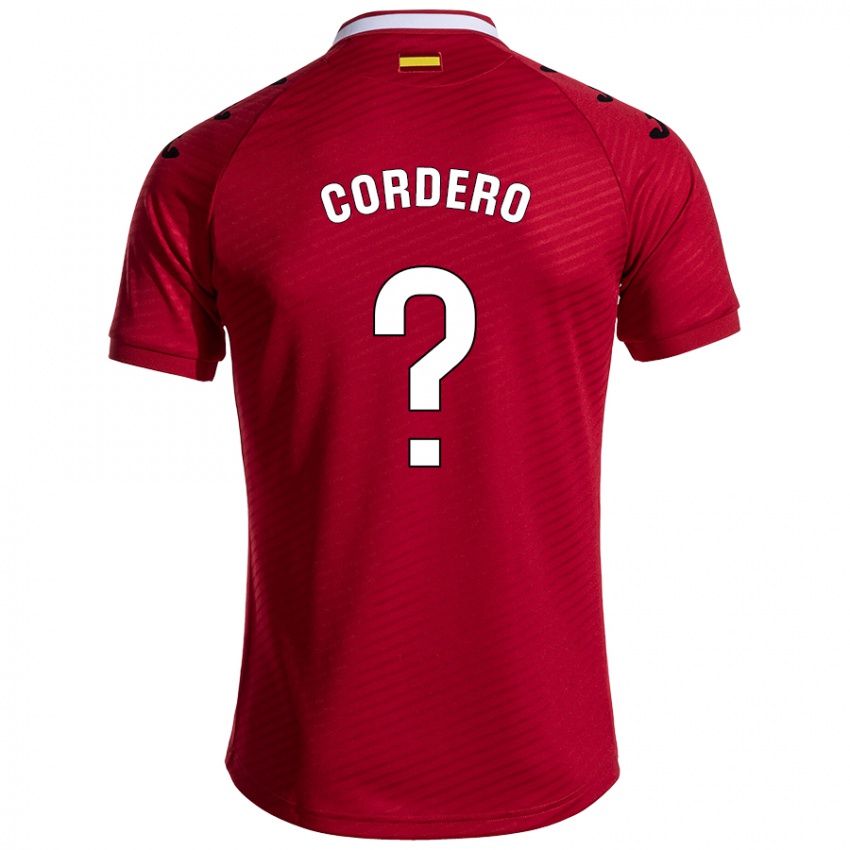 Niño Camiseta Alberto Cordero #0 Rojo Oscuro 2ª Equipación 2024/25 La Camisa Argentina