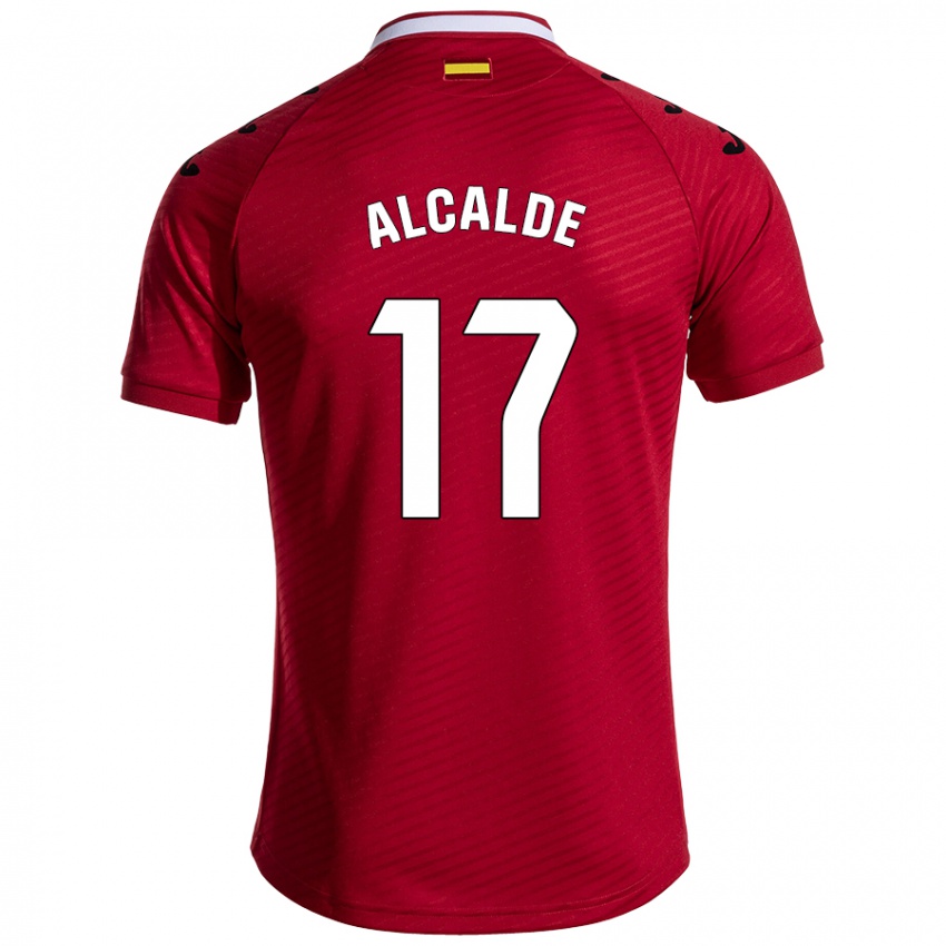 Niño Camiseta Jacobo Alcalde #17 Rojo Oscuro 2ª Equipación 2024/25 La Camisa Argentina