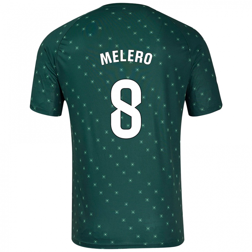 Niño Camiseta Gonzalo Melero #8 Verde Oscuro 2ª Equipación 2024/25 La Camisa Argentina