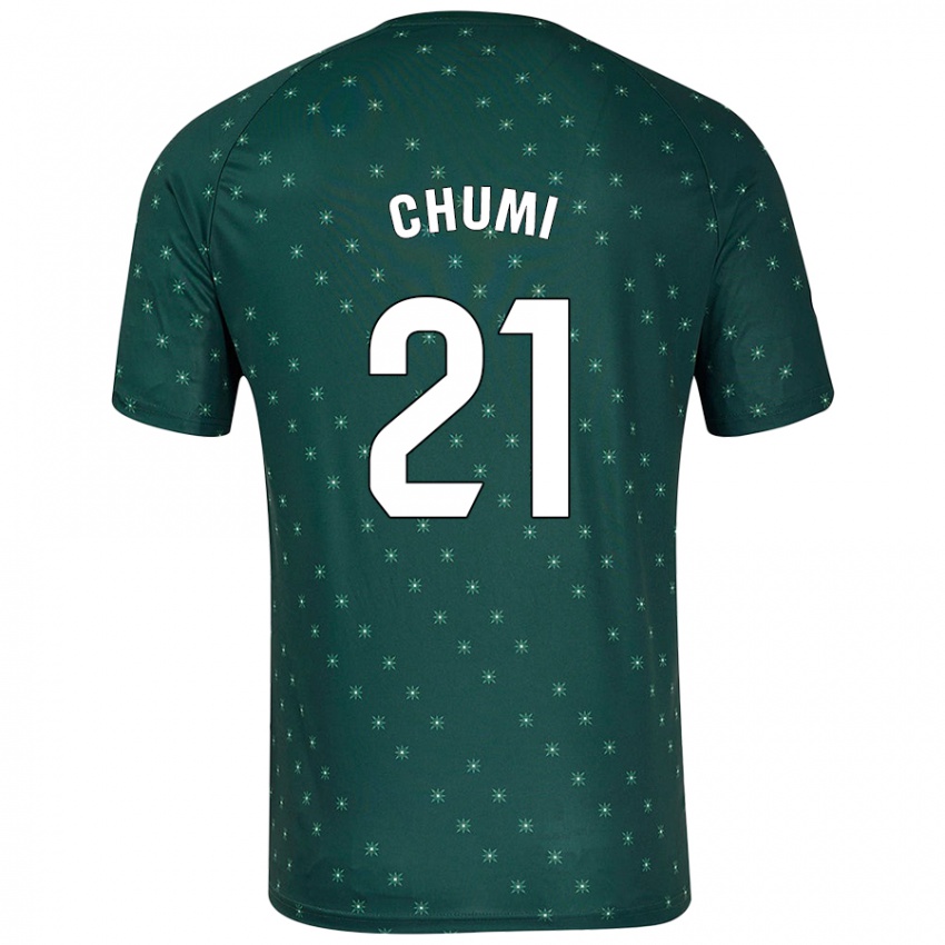 Niño Camiseta Chumi #21 Verde Oscuro 2ª Equipación 2024/25 La Camisa Argentina