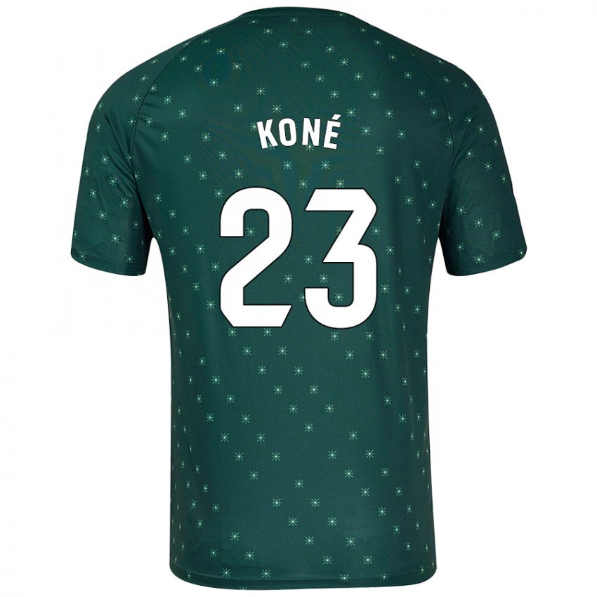 Niño Camiseta Ibrahima Koné #23 Verde Oscuro 2ª Equipación 2024/25 La Camisa Argentina