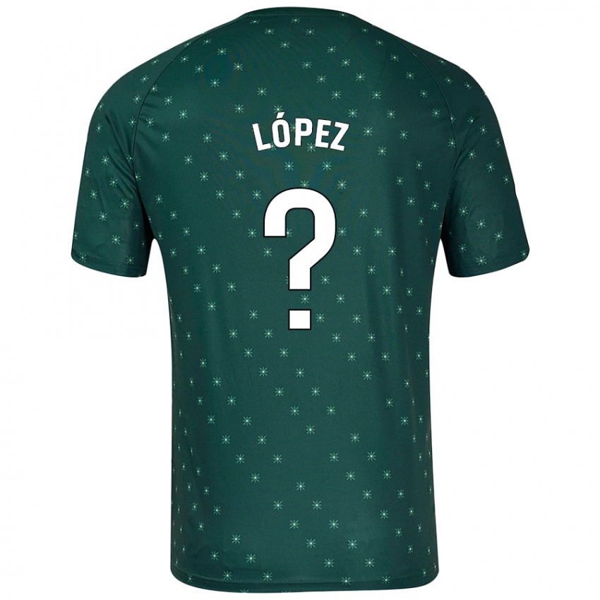 Niño Camiseta Jesús López #0 Verde Oscuro 2ª Equipación 2024/25 La Camisa Argentina