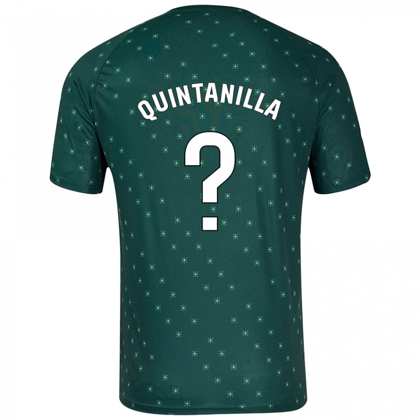 Niño Camiseta Rubén Quintanilla #0 Verde Oscuro 2ª Equipación 2024/25 La Camisa Argentina