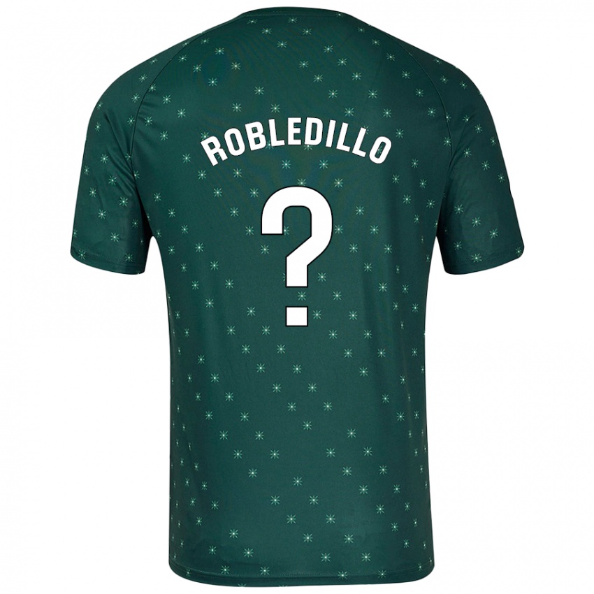 Niño Camiseta Pedro Robledillo #0 Verde Oscuro 2ª Equipación 2024/25 La Camisa Argentina