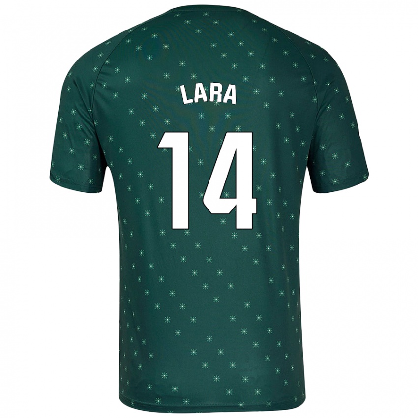 Niño Camiseta Luis Lara #14 Verde Oscuro 2ª Equipación 2024/25 La Camisa Argentina