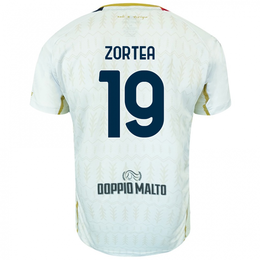 Niño Camiseta Nadir Zortea #19 Blanco 2ª Equipación 2024/25 La Camisa Argentina