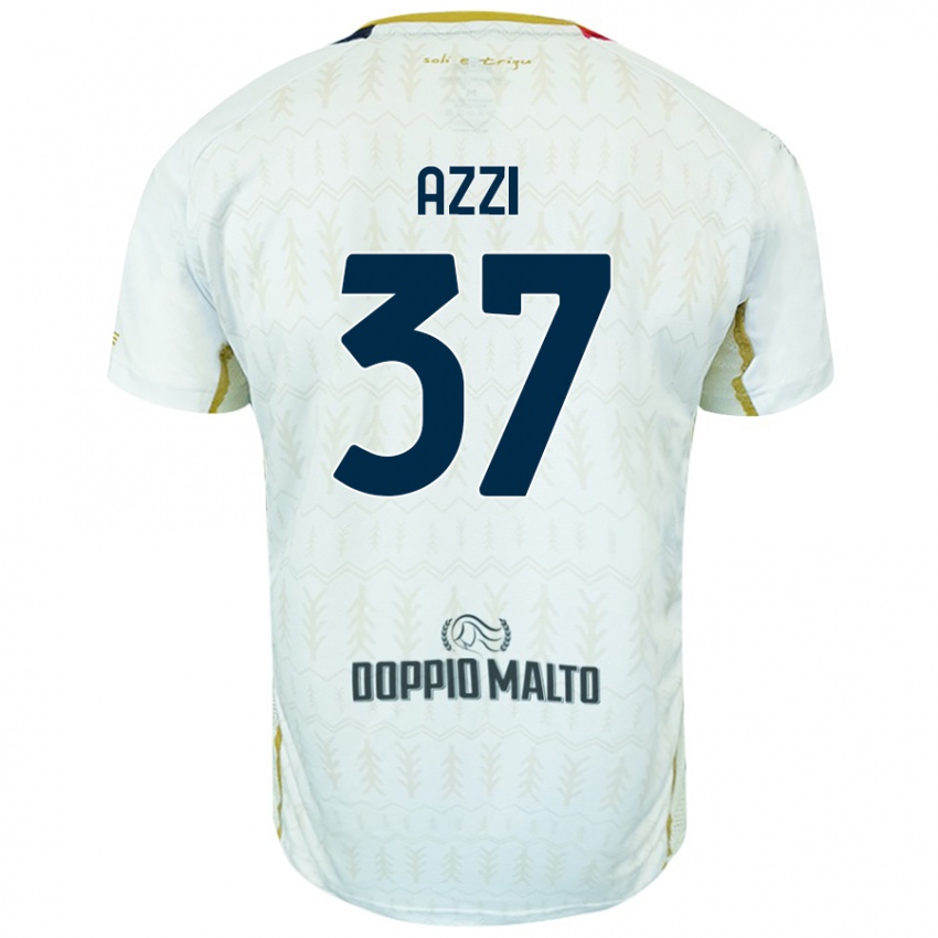 Niño Camiseta Paulo Azzi #37 Blanco 2ª Equipación 2024/25 La Camisa Argentina