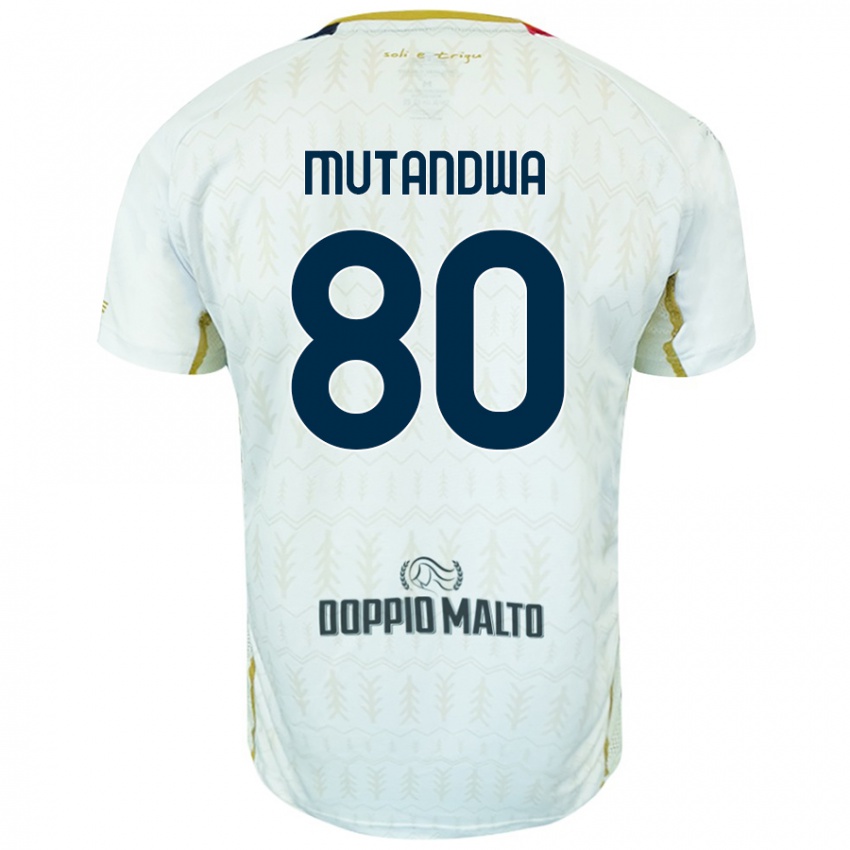 Niño Camiseta Kingstone Mutandwa #80 Blanco 2ª Equipación 2024/25 La Camisa Argentina