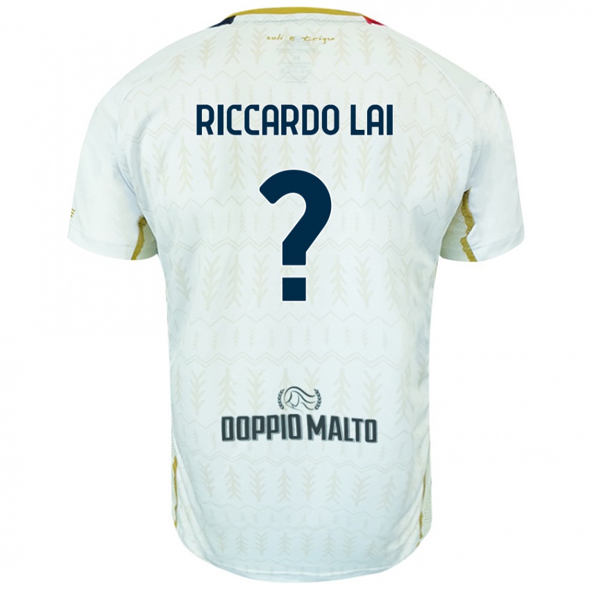 Niño Camiseta Riccardo Lai #0 Blanco 2ª Equipación 2024/25 La Camisa Argentina