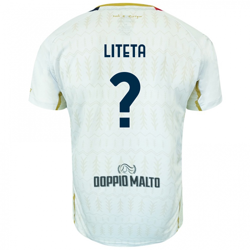 Niño Camiseta Joseph Liteta #0 Blanco 2ª Equipación 2024/25 La Camisa Argentina