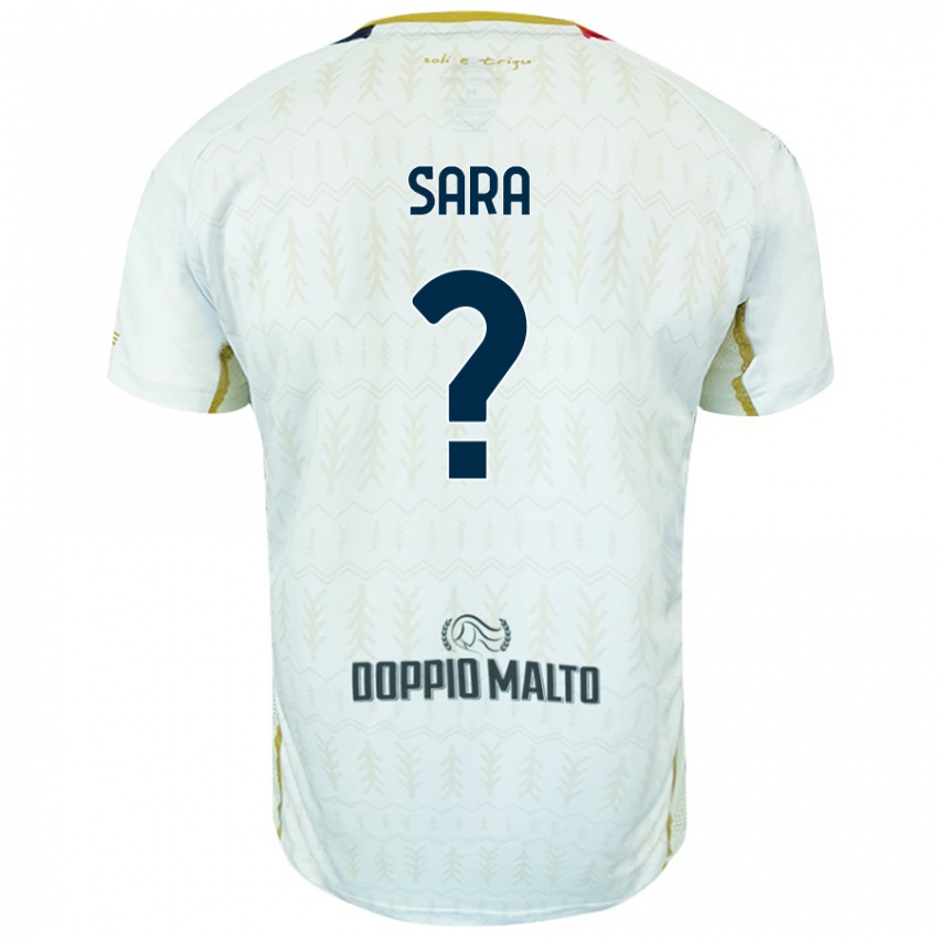 Niño Camiseta Riccardo Sara #0 Blanco 2ª Equipación 2024/25 La Camisa Argentina