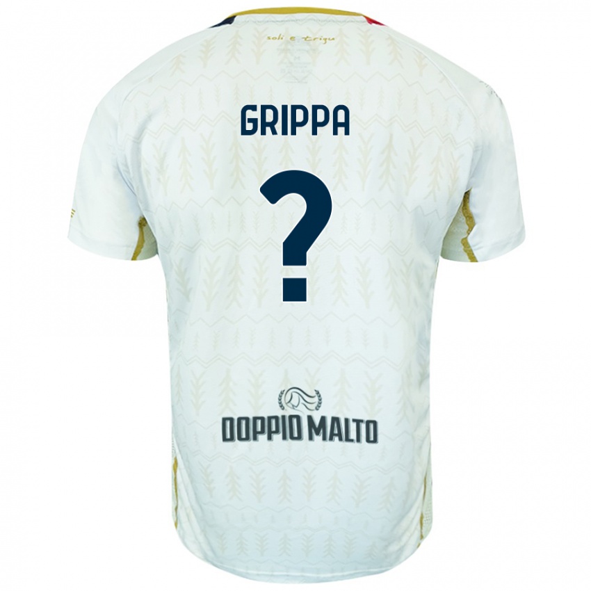 Niño Camiseta Giosuè Grippa #0 Blanco 2ª Equipación 2024/25 La Camisa Argentina