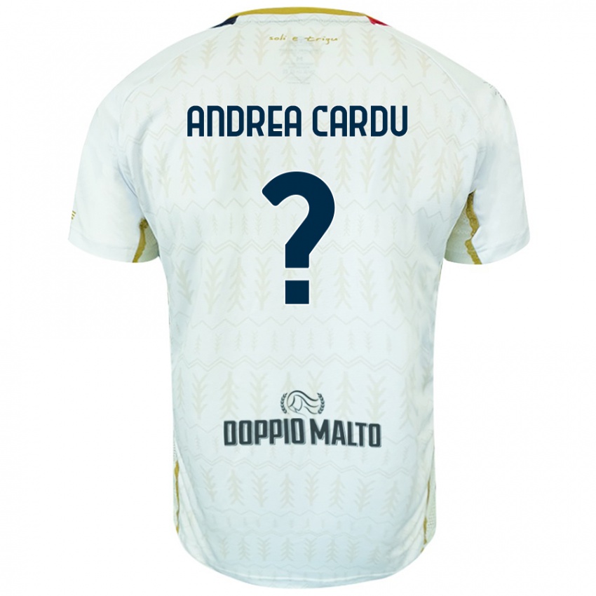 Niño Camiseta Gian Andrea Cardu #0 Blanco 2ª Equipación 2024/25 La Camisa Argentina