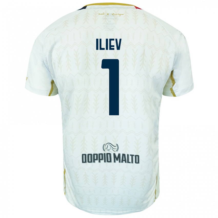 Niño Camiseta Velizar-Iliya Iliev #1 Blanco 2ª Equipación 2024/25 La Camisa Argentina