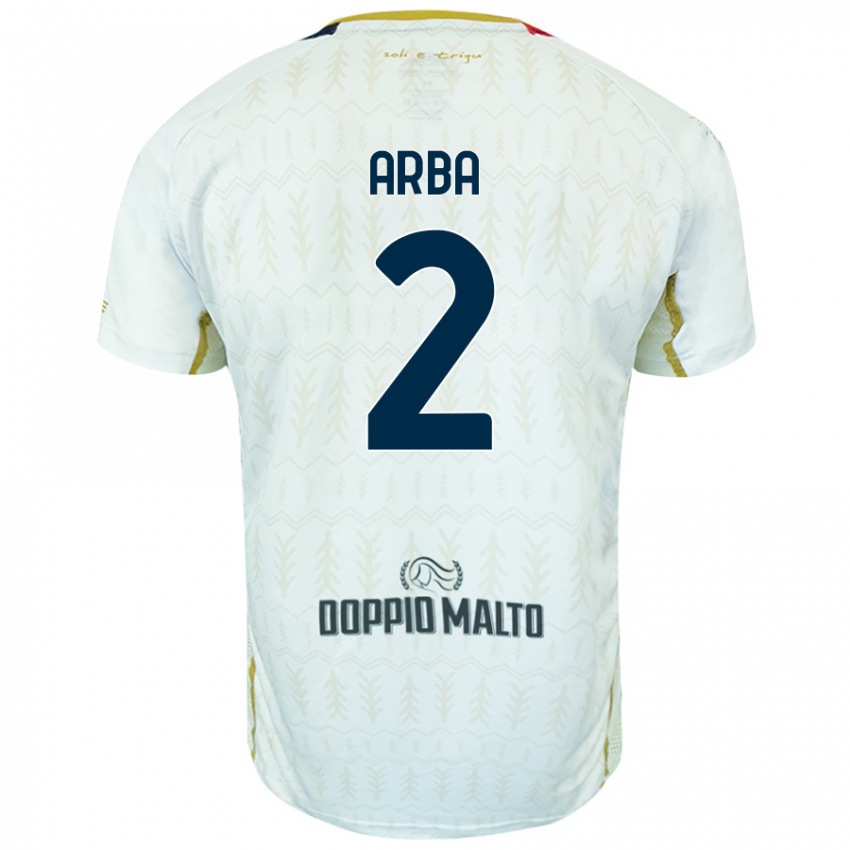 Niño Camiseta Federico Arba #2 Blanco 2ª Equipación 2024/25 La Camisa Argentina