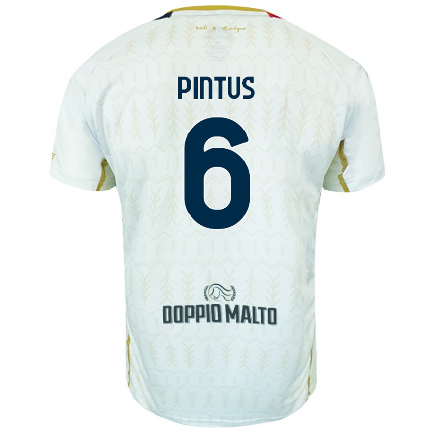 Niño Camiseta Nicola Pintus #6 Blanco 2ª Equipación 2024/25 La Camisa Argentina