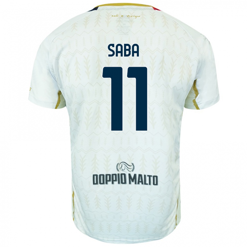 Niño Camiseta Alessio Saba #11 Blanco 2ª Equipación 2024/25 La Camisa Argentina