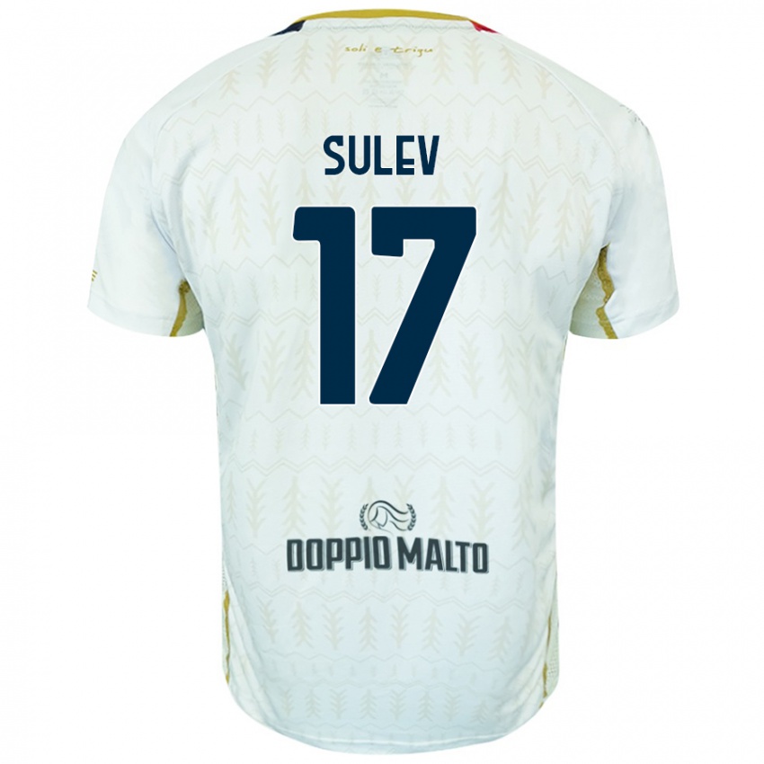 Niño Camiseta Ivan Sulev #17 Blanco 2ª Equipación 2024/25 La Camisa Argentina