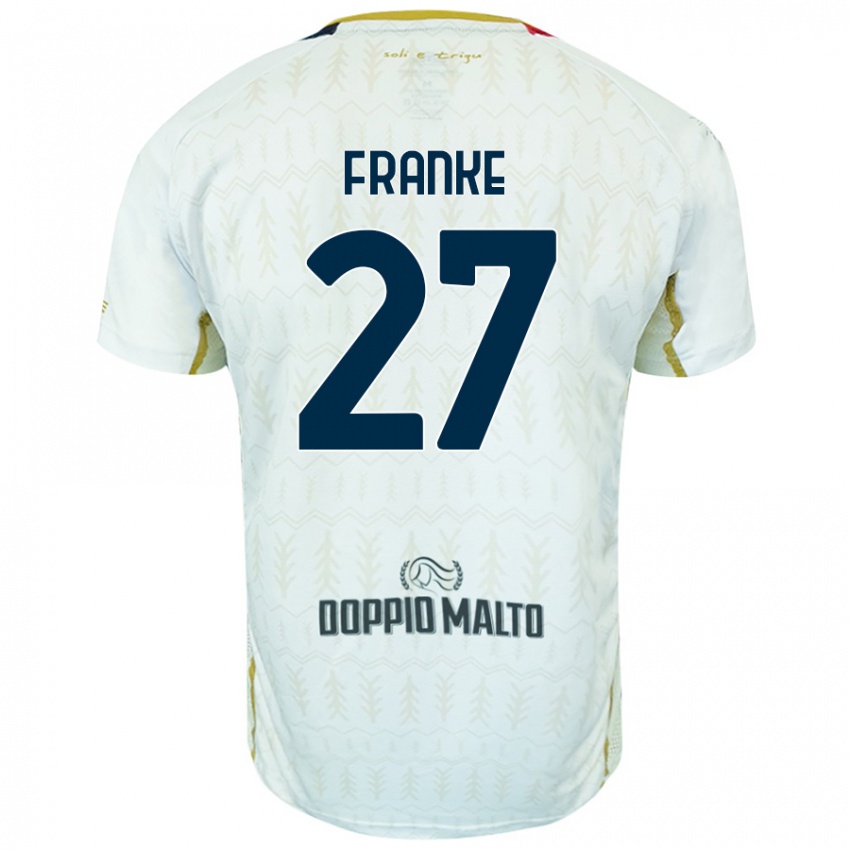 Niño Camiseta Antoni Franke #27 Blanco 2ª Equipación 2024/25 La Camisa Argentina