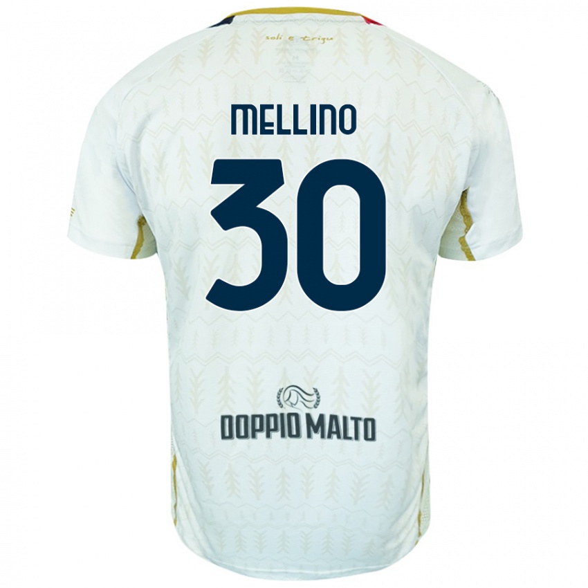 Niño Camiseta Carlo Mellino #30 Blanco 2ª Equipación 2024/25 La Camisa Argentina