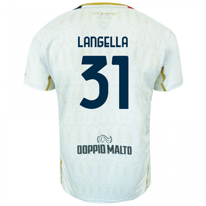 Niño Camiseta Matteo Langella #31 Blanco 2ª Equipación 2024/25 La Camisa Argentina