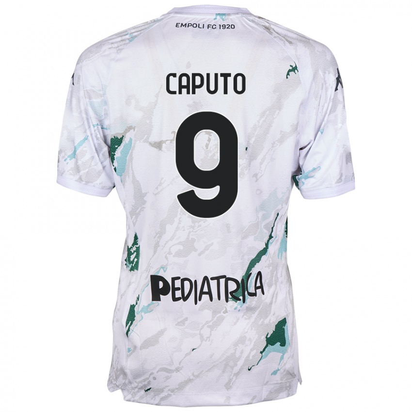 Niño Camiseta Francesco Caputo #9 Gris 2ª Equipación 2024/25 La Camisa Argentina