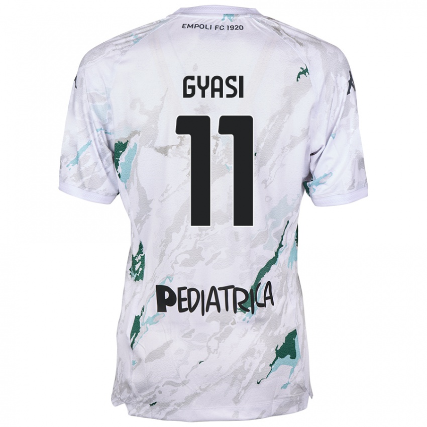 Niño Camiseta Emmanuel Gyasi #11 Gris 2ª Equipación 2024/25 La Camisa Argentina