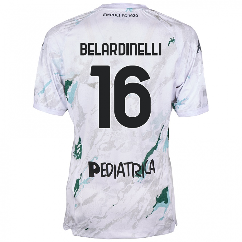 Niño Camiseta Luca Belardinelli #16 Gris 2ª Equipación 2024/25 La Camisa Argentina