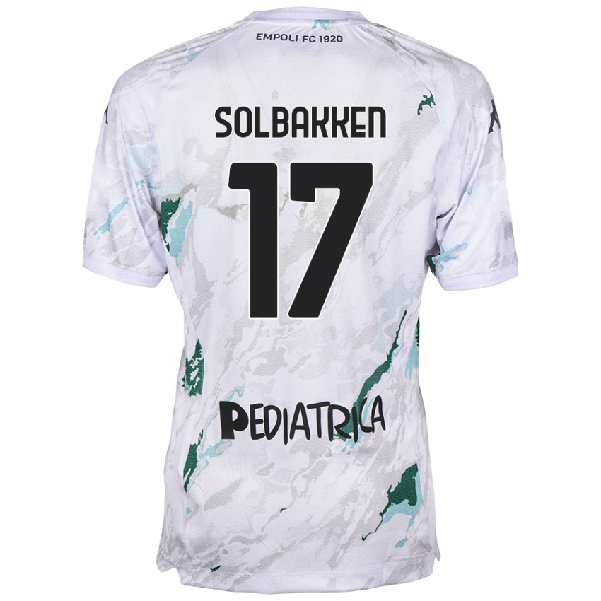 Niño Camiseta Ola Solbakken #17 Gris 2ª Equipación 2024/25 La Camisa Argentina