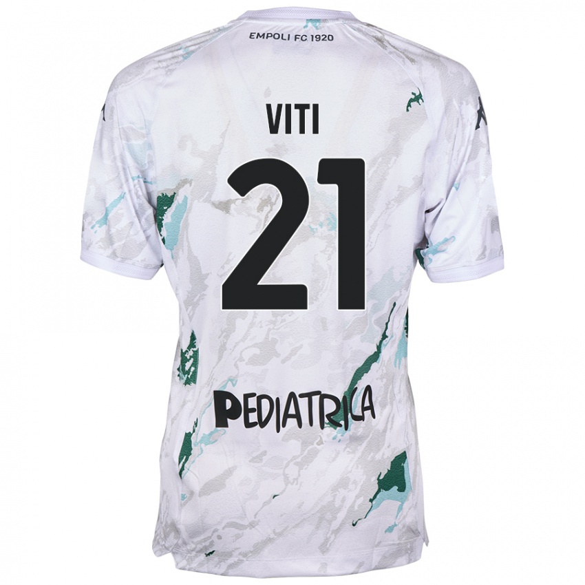 Niño Camiseta Mattia Viti #21 Gris 2ª Equipación 2024/25 La Camisa Argentina