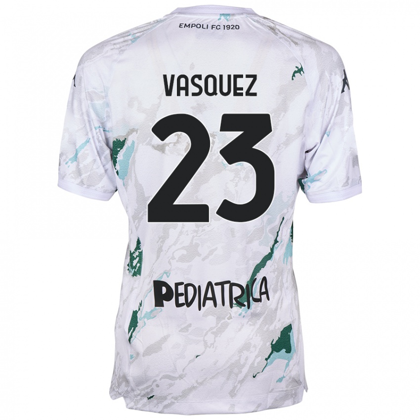 Niño Camiseta Devis Vásquez #23 Gris 2ª Equipación 2024/25 La Camisa Argentina