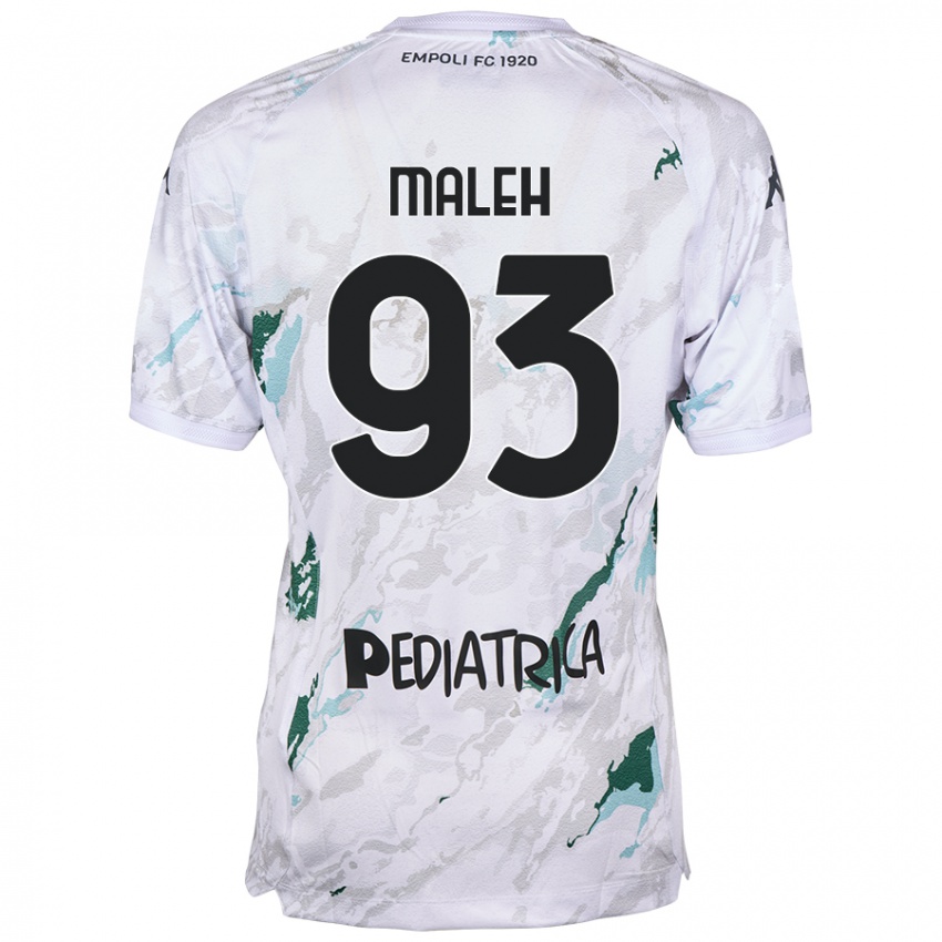 Niño Camiseta Youssef Maleh #93 Gris 2ª Equipación 2024/25 La Camisa Argentina