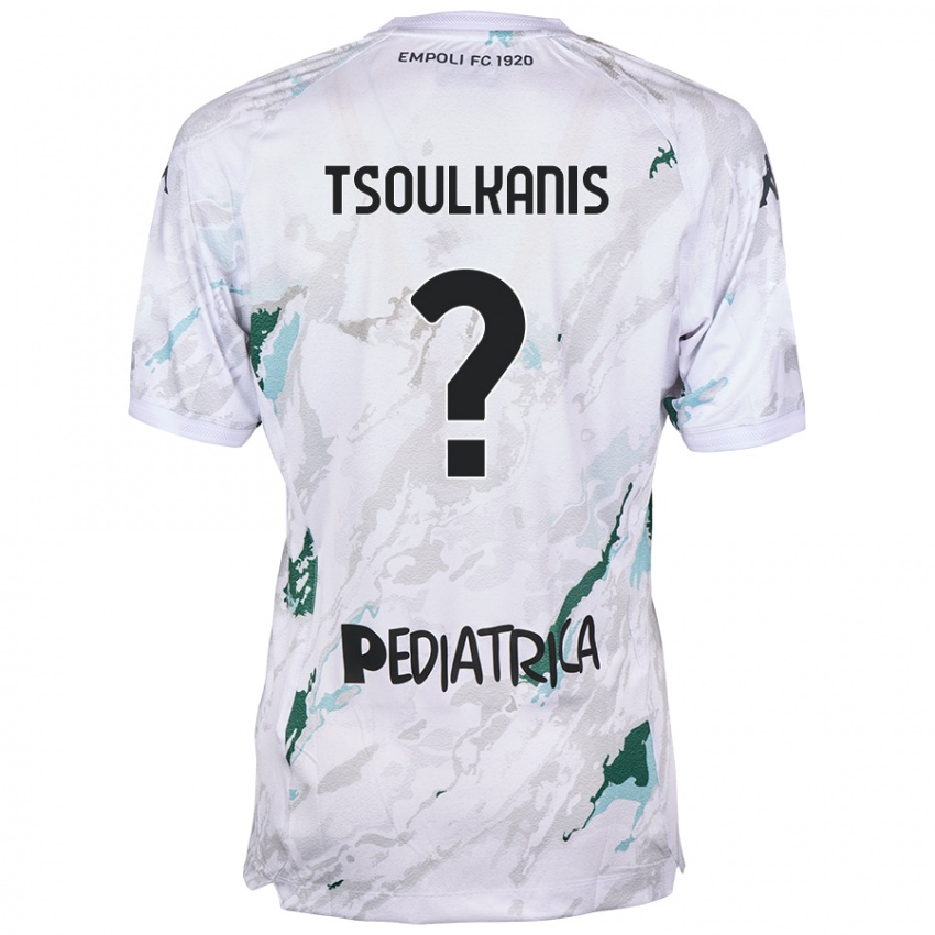 Niño Camiseta Konstantinos Tsoulkanis #0 Gris 2ª Equipación 2024/25 La Camisa Argentina