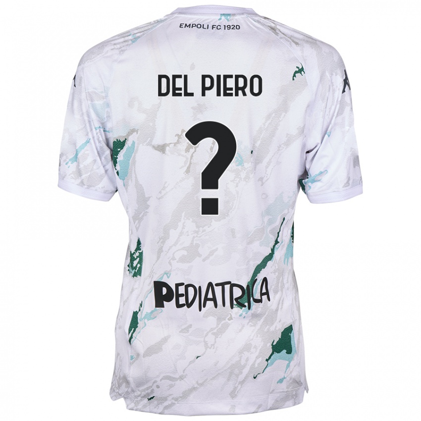 Niño Camiseta Tobias Del Piero #0 Gris 2ª Equipación 2024/25 La Camisa Argentina