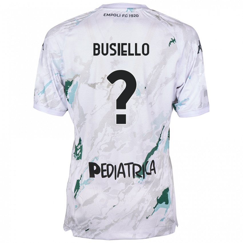 Niño Camiseta Danilo Busiello #0 Gris 2ª Equipación 2024/25 La Camisa Argentina