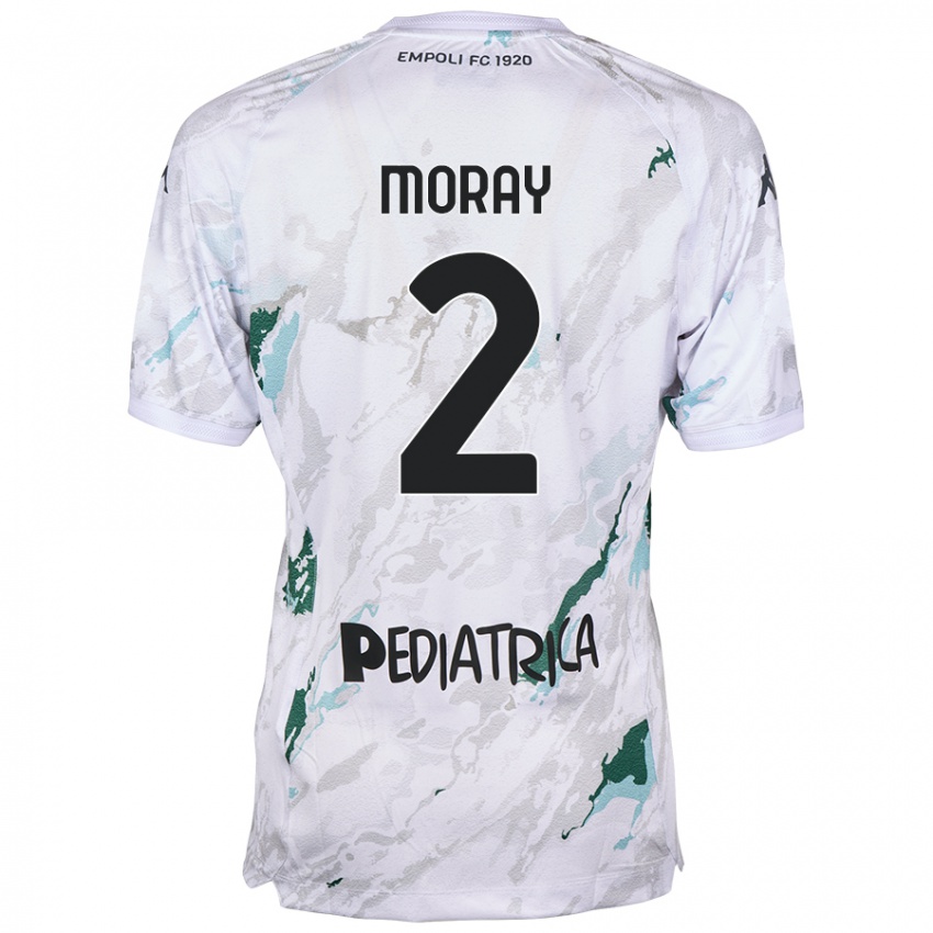 Niño Camiseta Jeremy Moray #2 Gris 2ª Equipación 2024/25 La Camisa Argentina