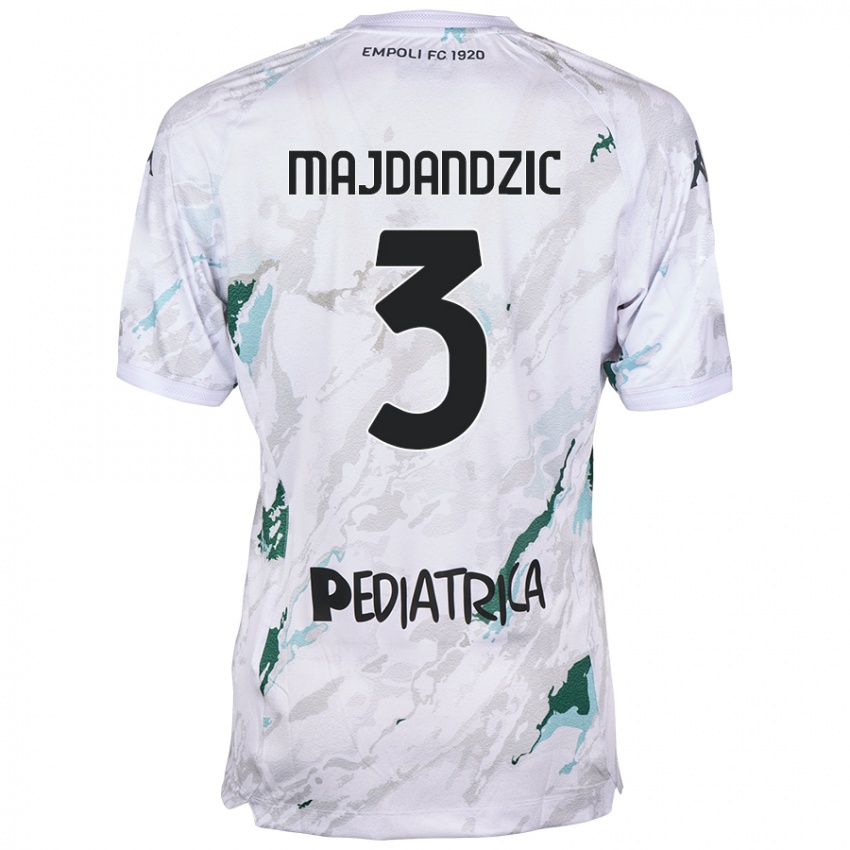 Niño Camiseta Patrik Majdandzic #3 Gris 2ª Equipación 2024/25 La Camisa Argentina