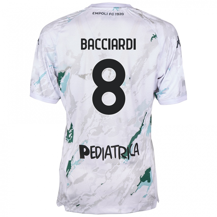 Niño Camiseta Andrea Bacciardi #8 Gris 2ª Equipación 2024/25 La Camisa Argentina