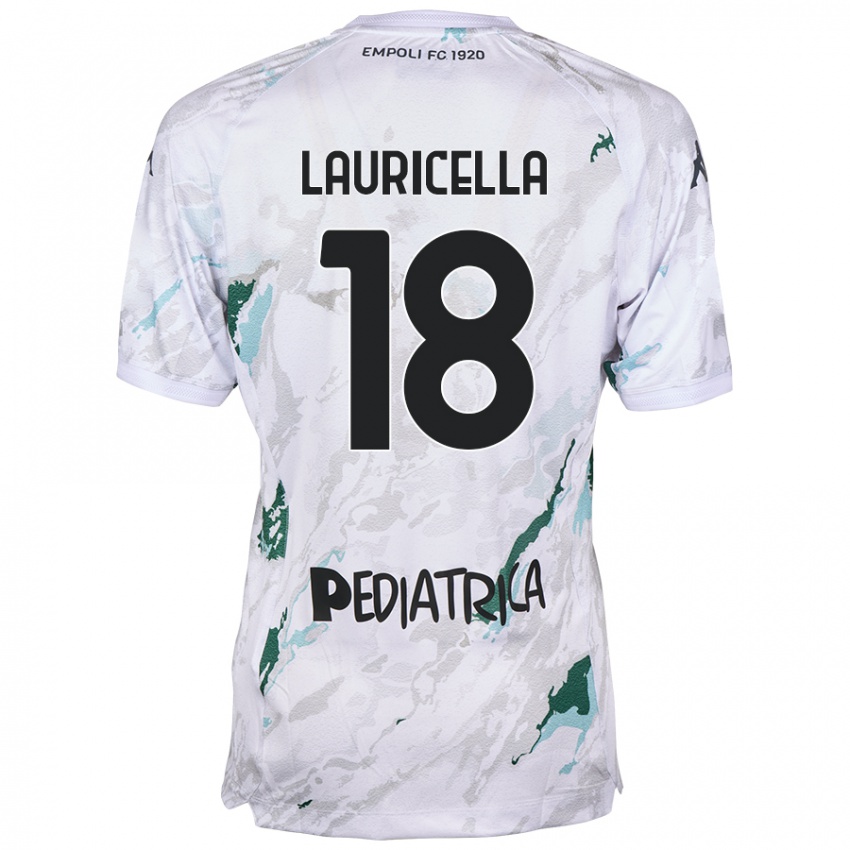 Niño Camiseta Giovanni Lauricella #18 Gris 2ª Equipación 2024/25 La Camisa Argentina