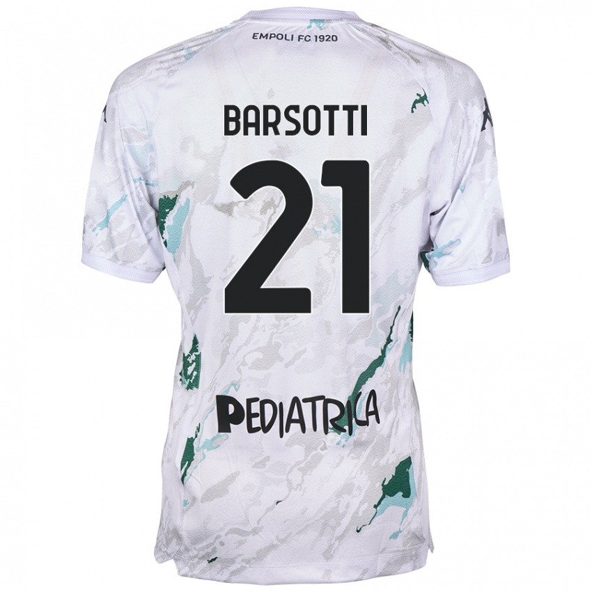 Niño Camiseta Leonardo Barsotti #21 Gris 2ª Equipación 2024/25 La Camisa Argentina