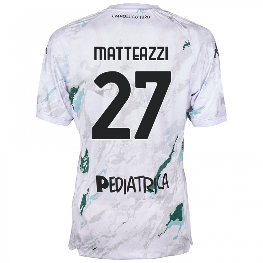 Niño Camiseta Ernesto Matteazzi #27 Gris 2ª Equipación 2024/25 La Camisa Argentina