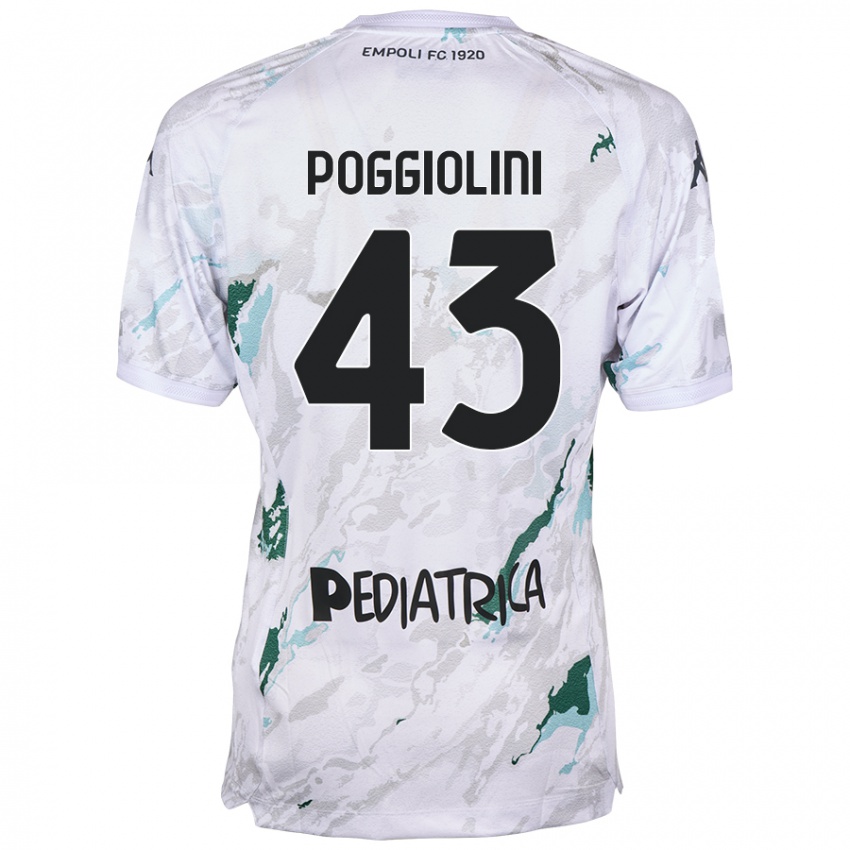 Niño Camiseta Duccio Poggiolini #43 Gris 2ª Equipación 2024/25 La Camisa Argentina