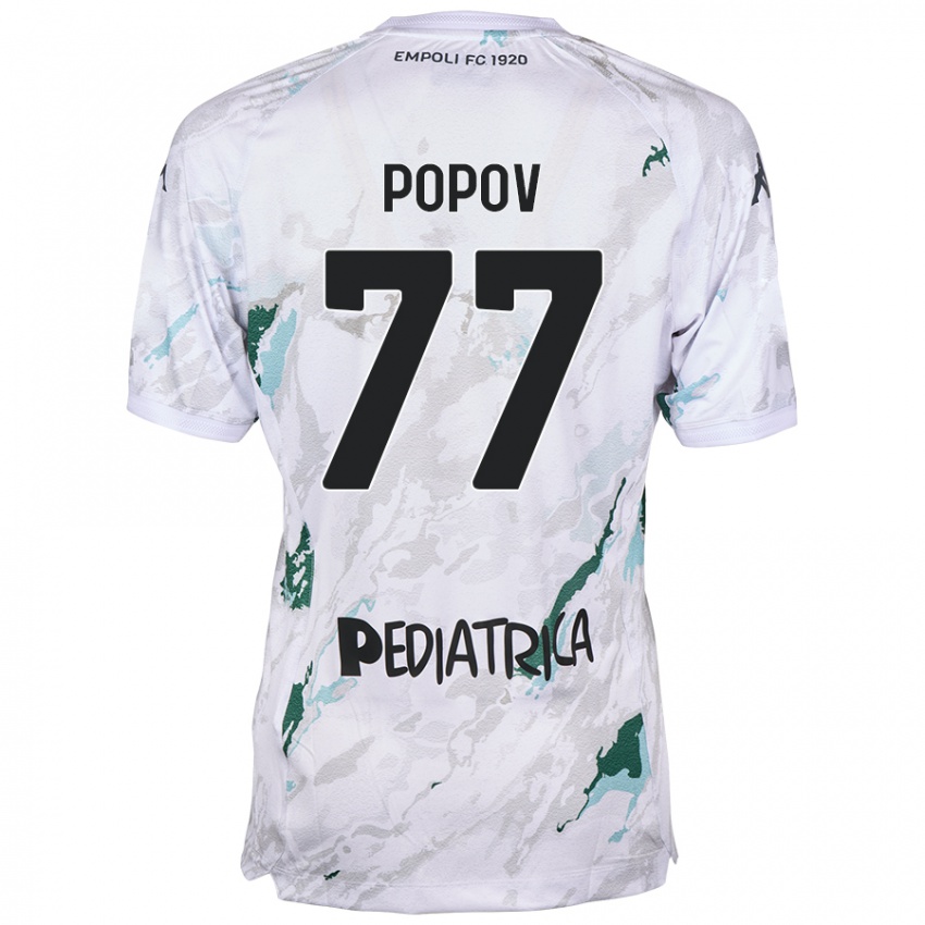 Niño Camiseta Bogdan Popov #77 Gris 2ª Equipación 2024/25 La Camisa Argentina