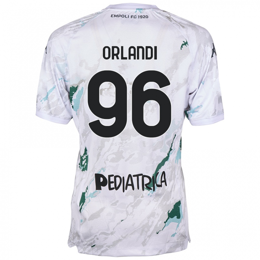 Niño Camiseta Andrea Orlandi #96 Gris 2ª Equipación 2024/25 La Camisa Argentina