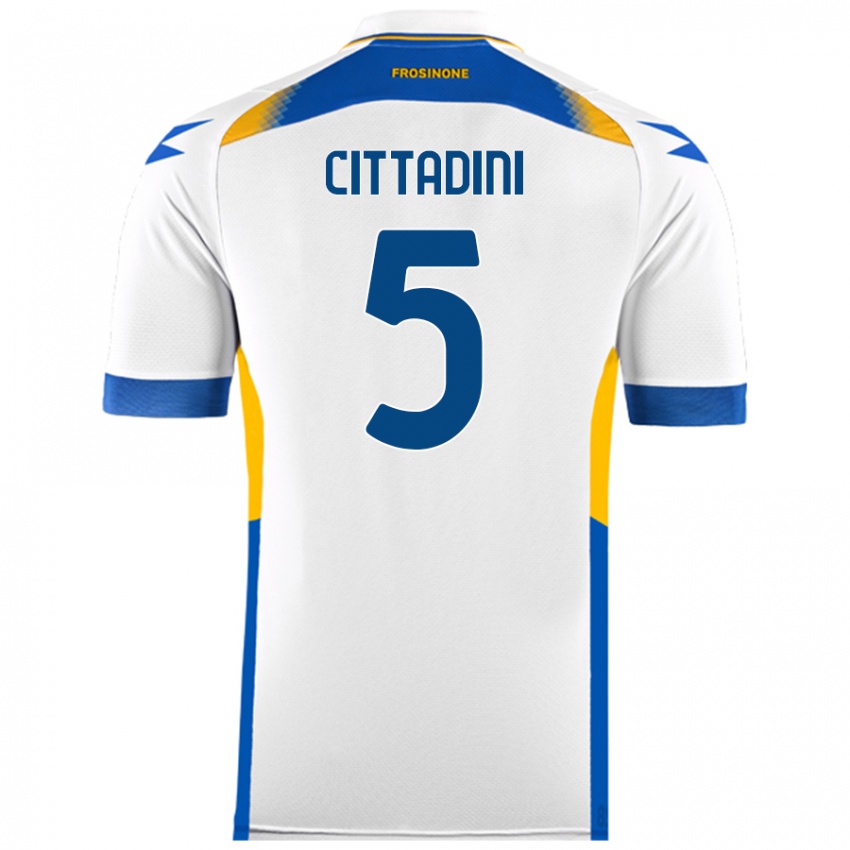 Niño Camiseta Giorgio Cittadini #5 Blanco 2ª Equipación 2024/25 La Camisa Argentina