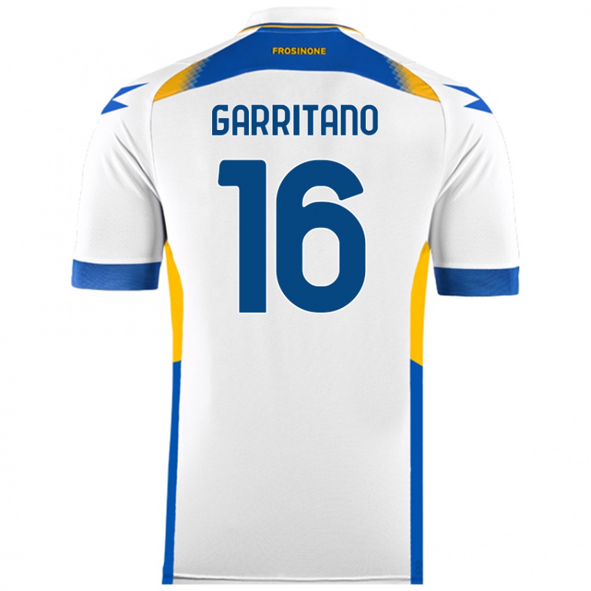 Niño Camiseta Luca Garritano #16 Blanco 2ª Equipación 2024/25 La Camisa Argentina