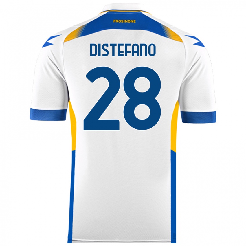 Niño Camiseta Filippo Distefano #28 Blanco 2ª Equipación 2024/25 La Camisa Argentina