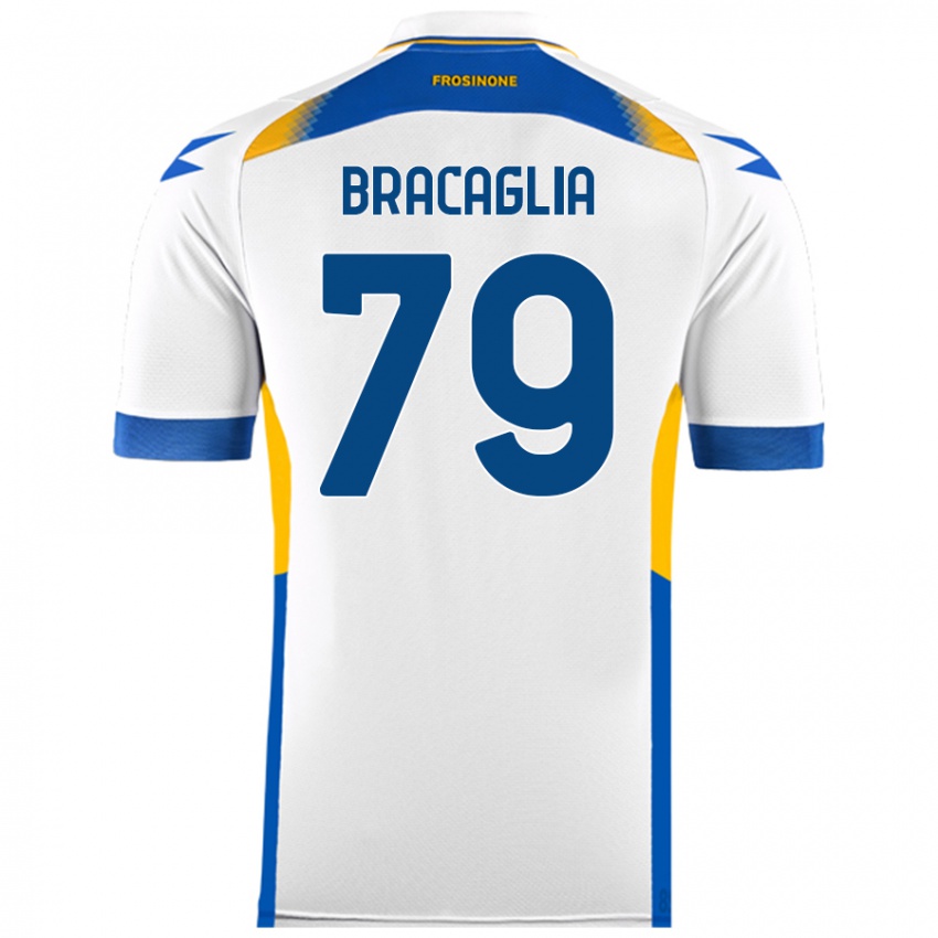 Niño Camiseta Gabriele Bracaglia #79 Blanco 2ª Equipación 2024/25 La Camisa Argentina