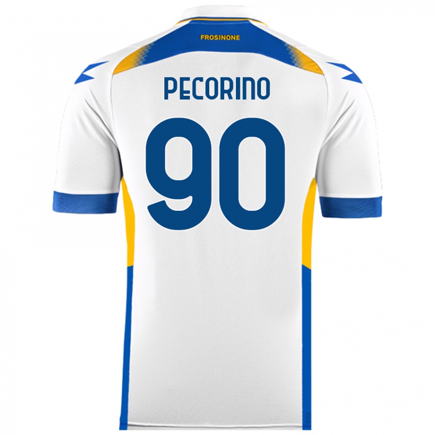 Niño Camiseta Emanuele Pecorino #90 Blanco 2ª Equipación 2024/25 La Camisa Argentina